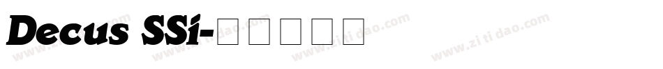 Decus SSi字体转换
